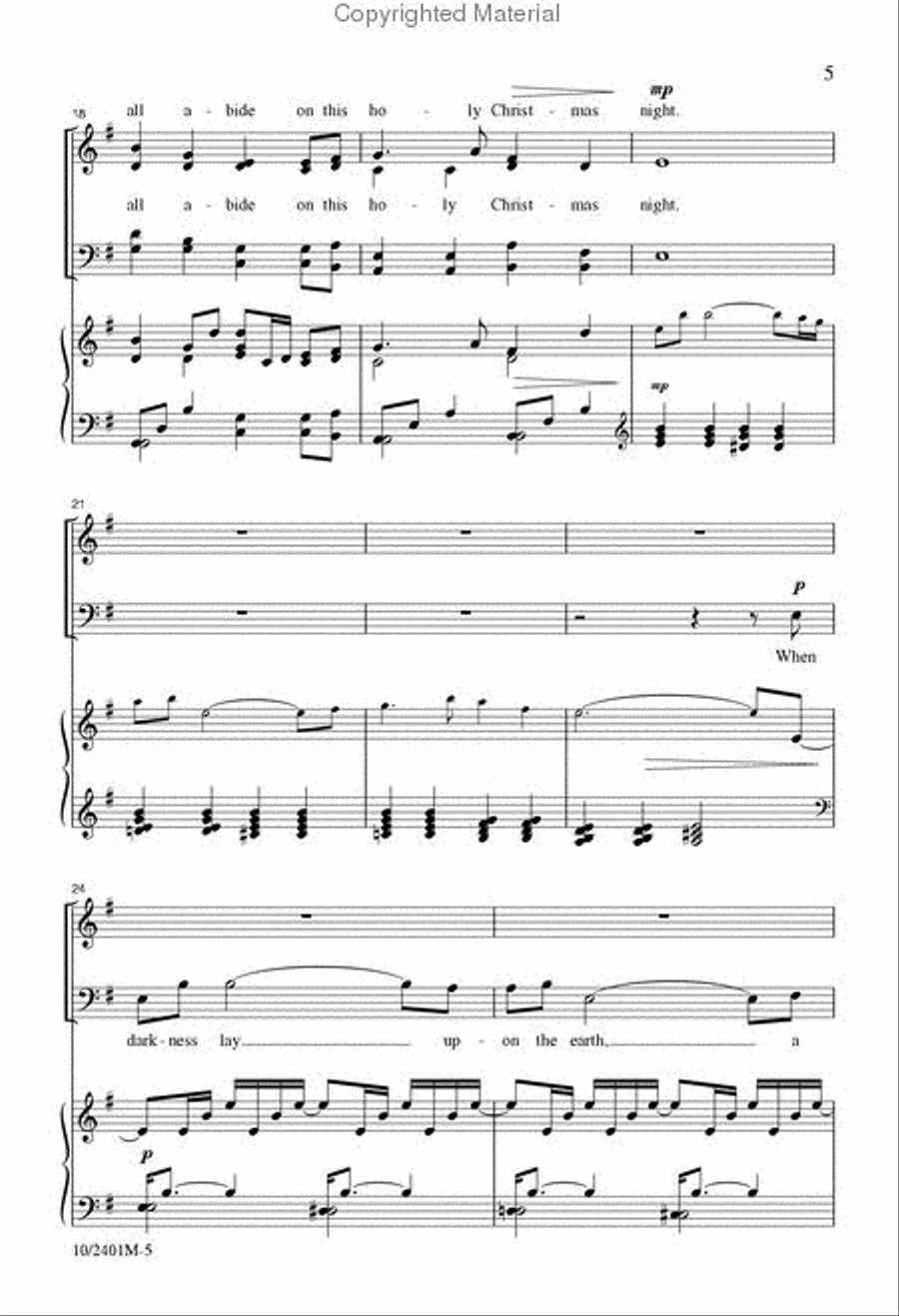 This Holy Christmas Night 4-Part scores gallery preview page 4