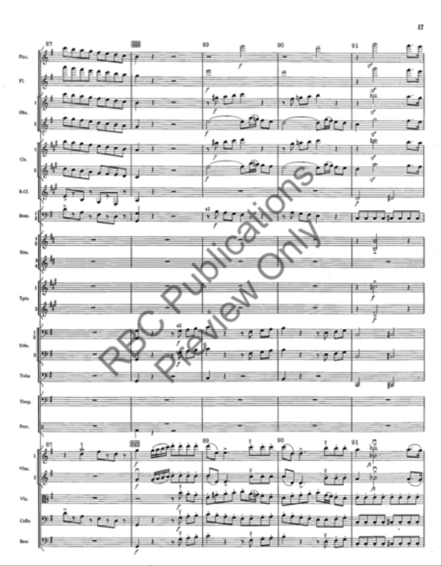 Overture From The Barber Of Seville (Score) Full Orchestra scores gallery preview page 20