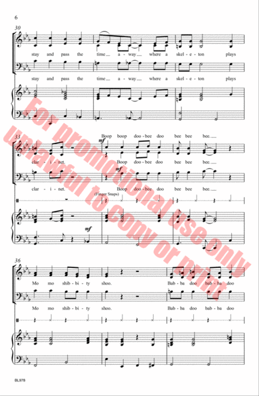 Mister Zombie's Jazz Club Choir scores gallery preview page 9