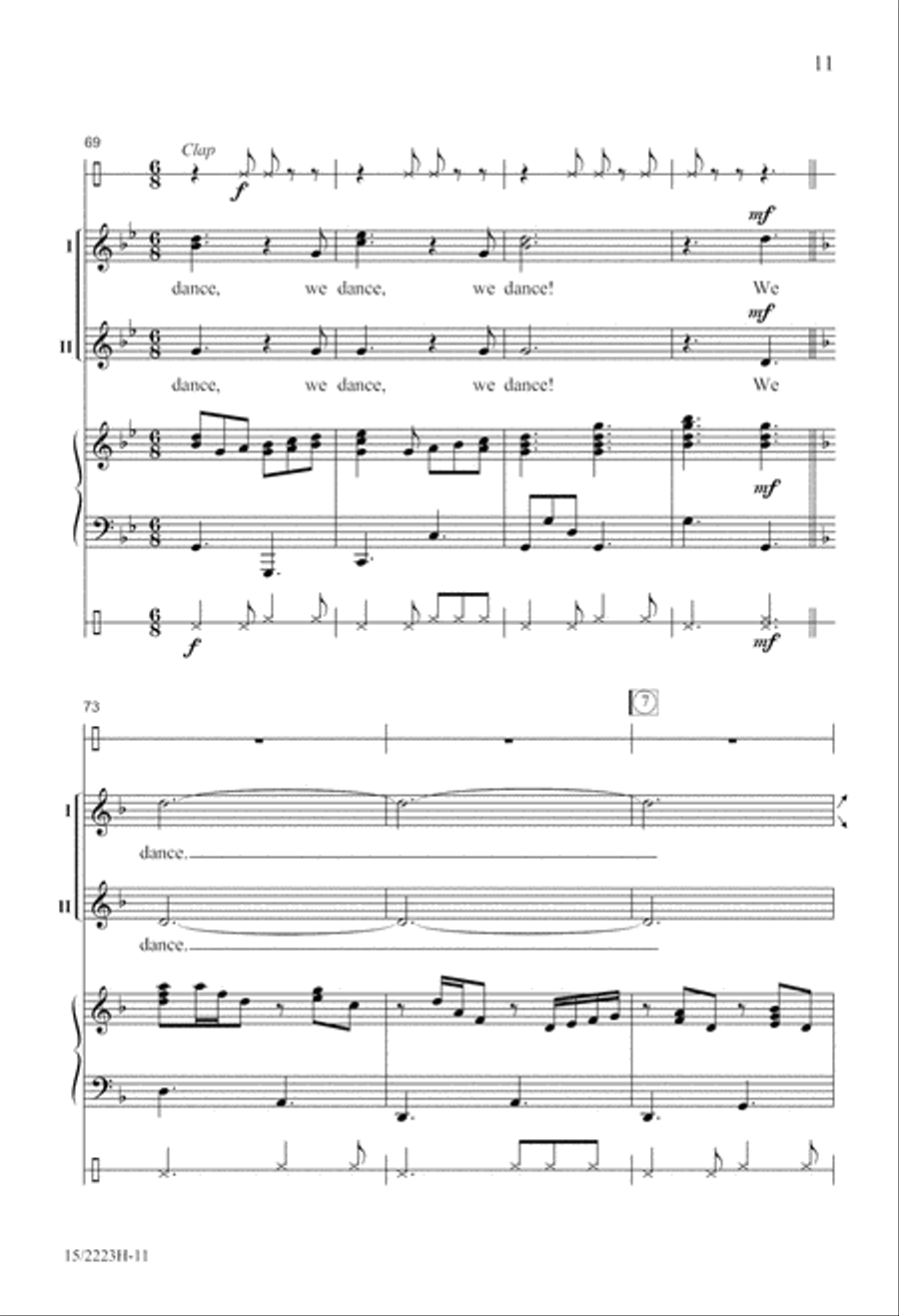 We Sing, We Dance! SSA scores gallery preview page 12