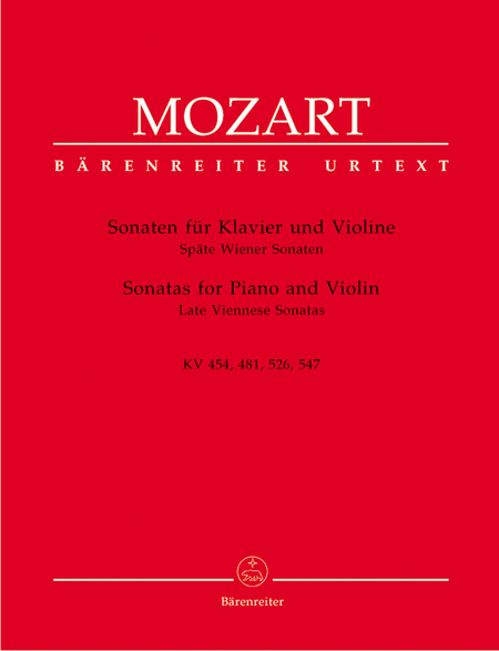 Sonatas for Violin and Piano - Late Viennese Sonatas