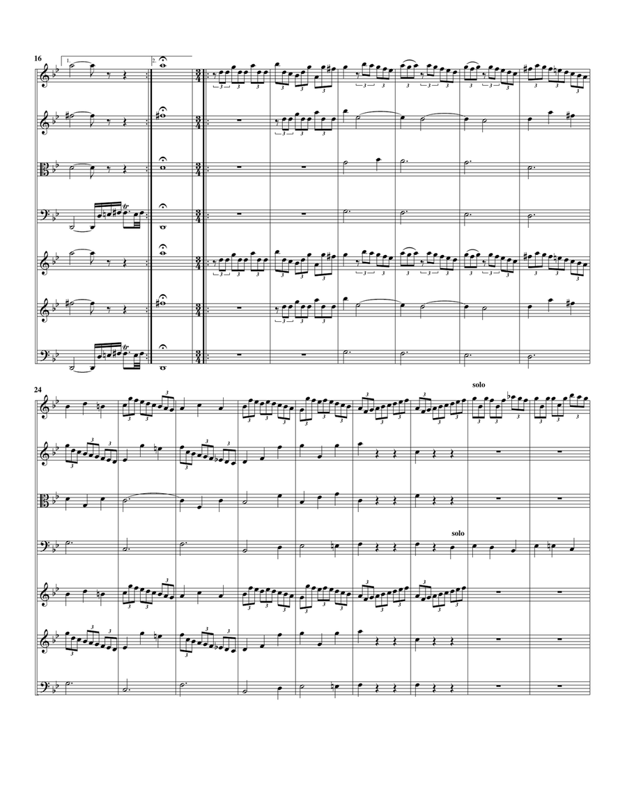 Concerto grosso Op.3, no.2 in G minor String Orchestra scores gallery preview page 3