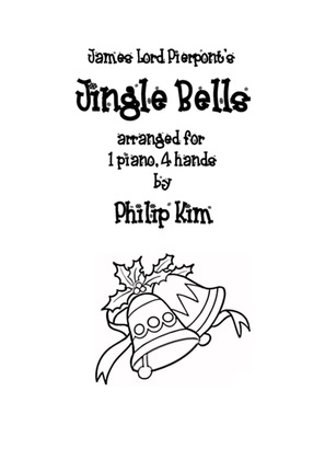 Book cover for Jingle Bells 1 piano 4 hands