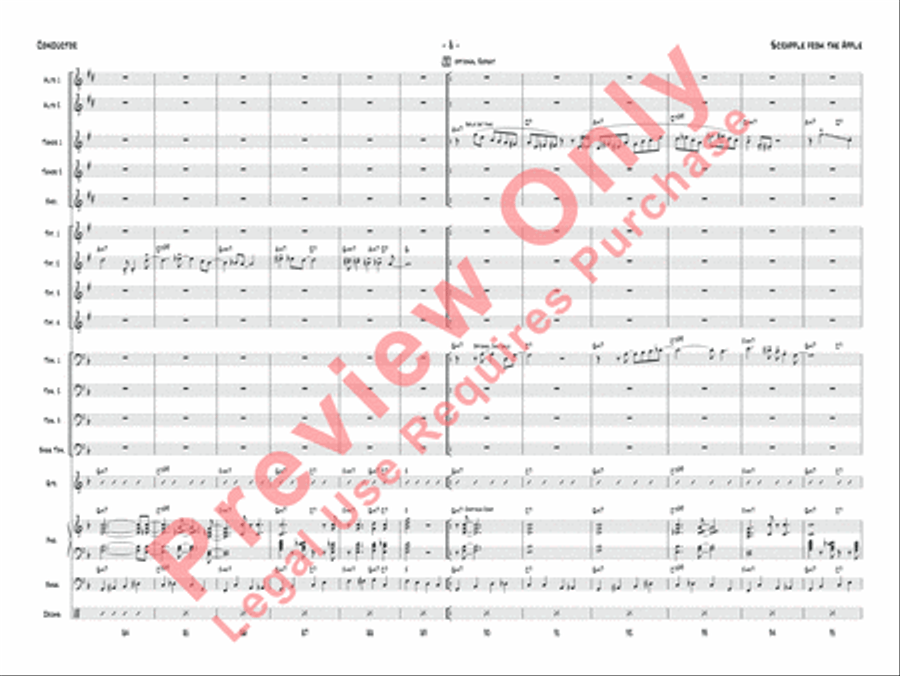 Scrapple from the Apple Jazz Ensemble scores gallery preview page 11