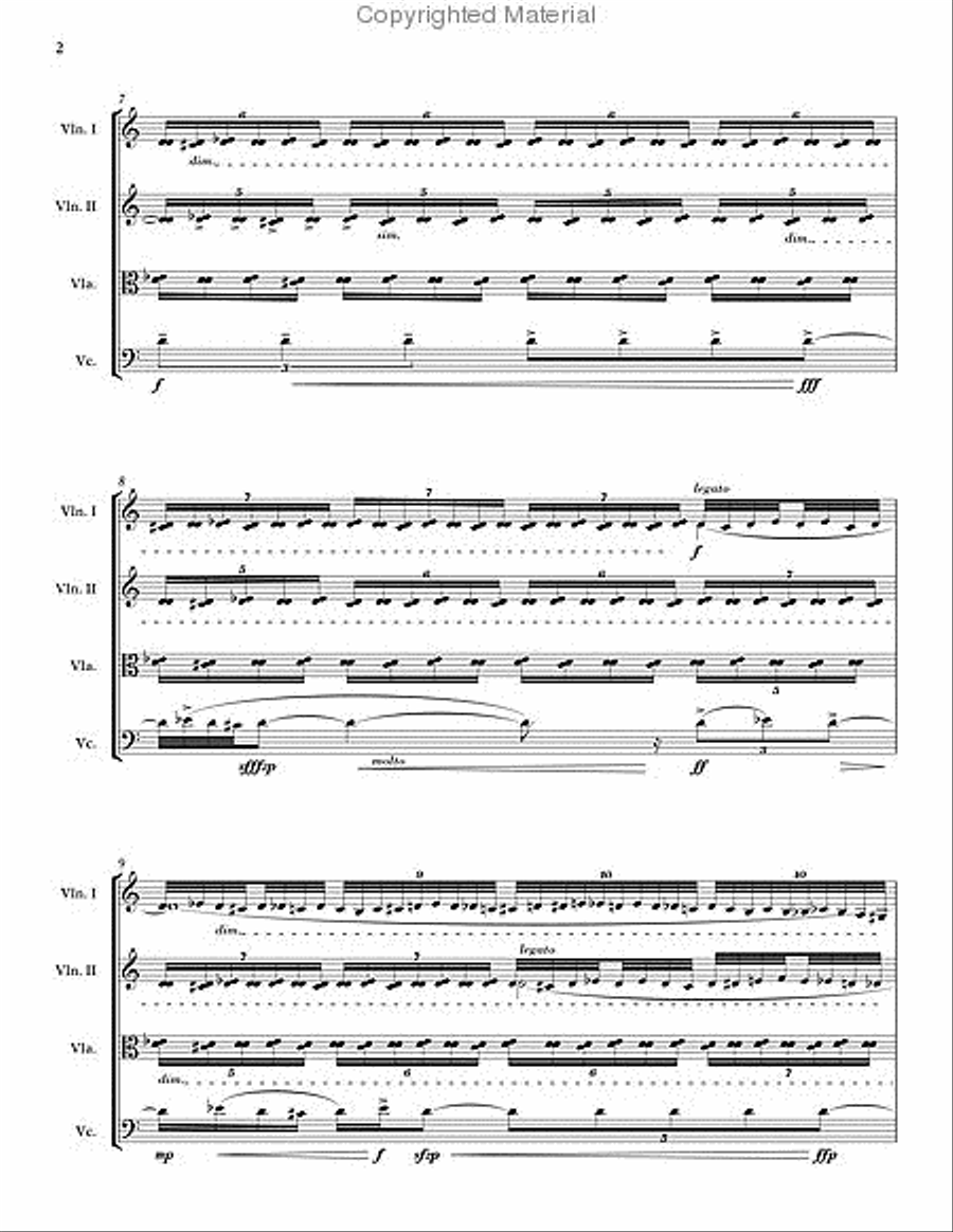 Memorias Tropicales Memorias Tropicales String Quartet scores gallery preview page 3