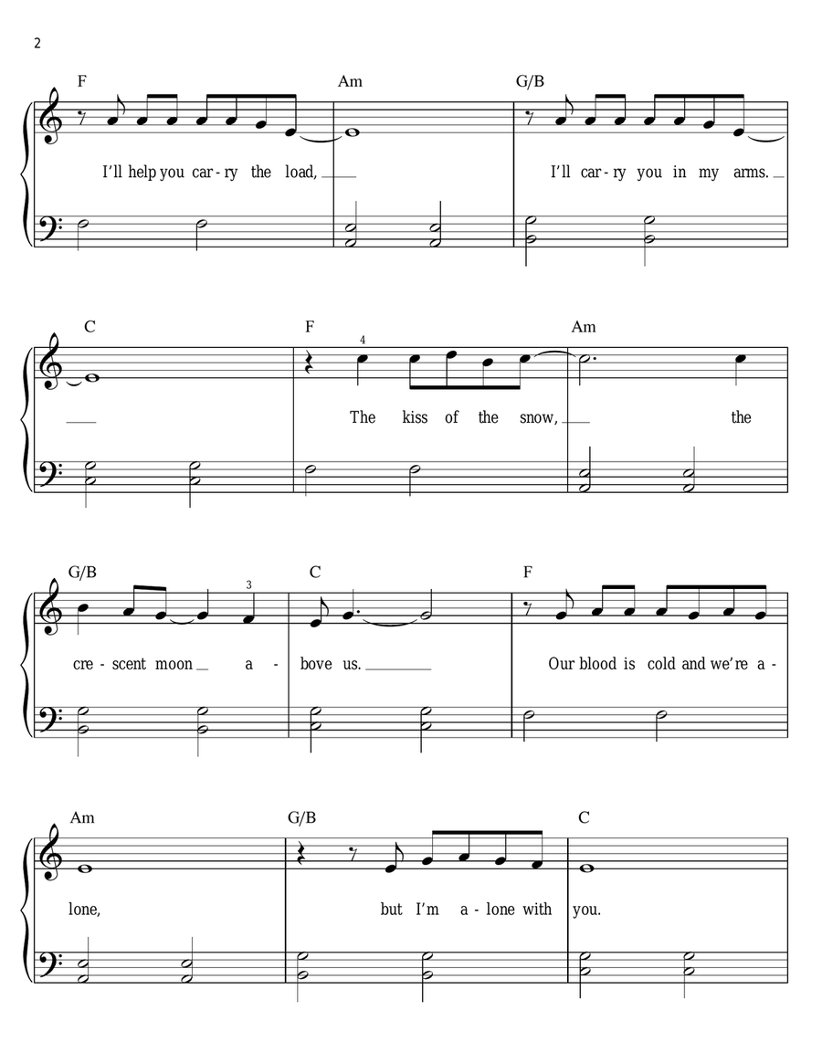 No Sound But The Wind Voice scores gallery preview page 2