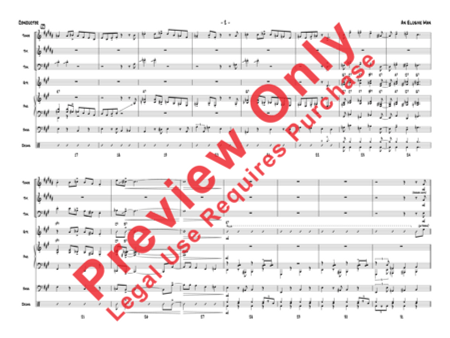 An Elusive Man Jazz Ensemble scores gallery preview page 5