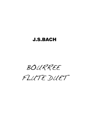 Book cover for Bourree Bach Flute Duet