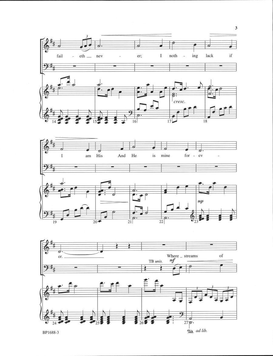 The King of Love My Shepherd Is - Forrest 4-Part scores gallery preview page 3