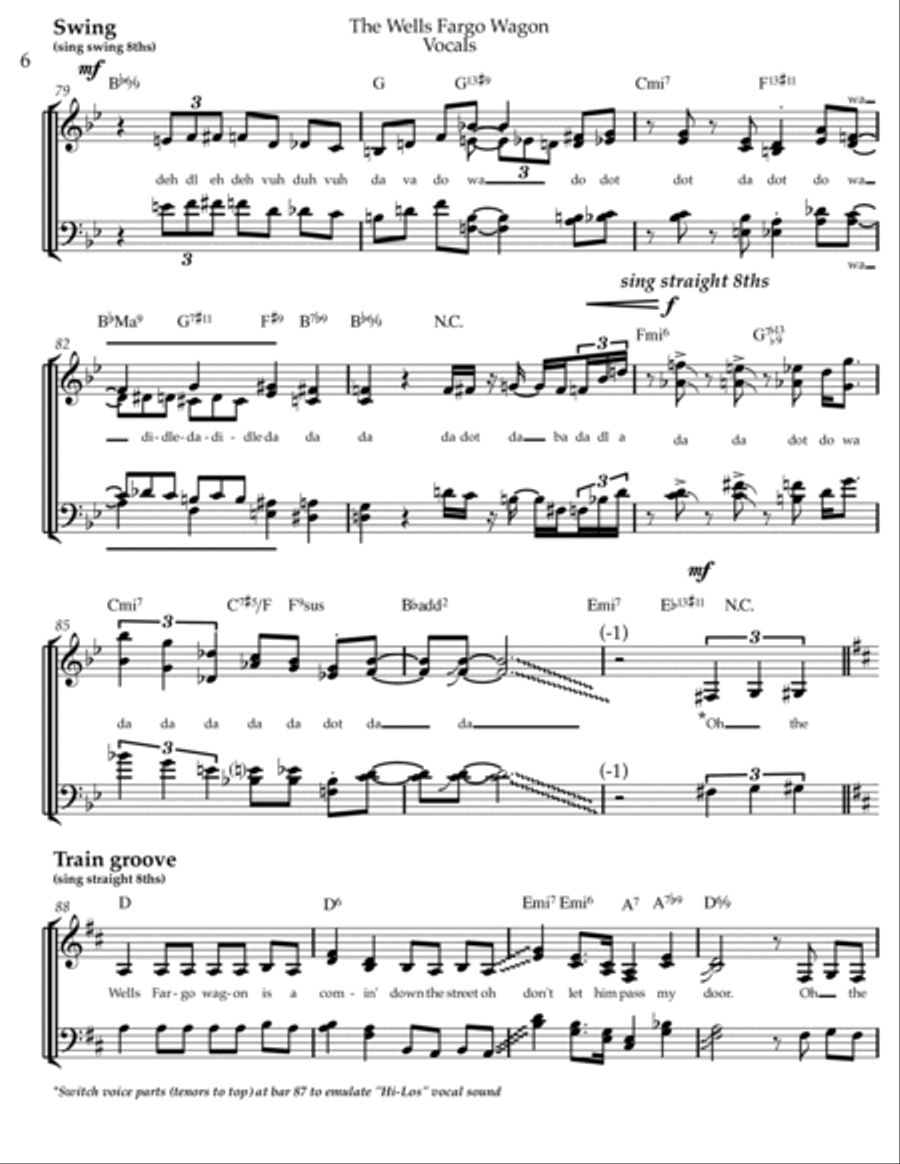 The Wells Fargo Wagon 4-Part scores gallery preview page 6