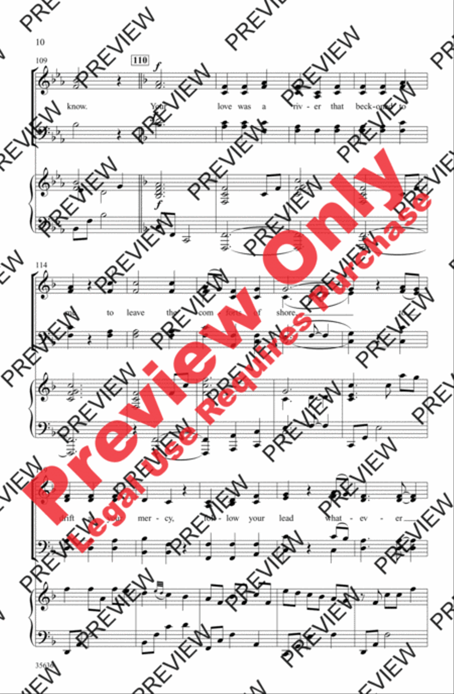 Your Love Was a River 4-Part scores gallery preview page 9