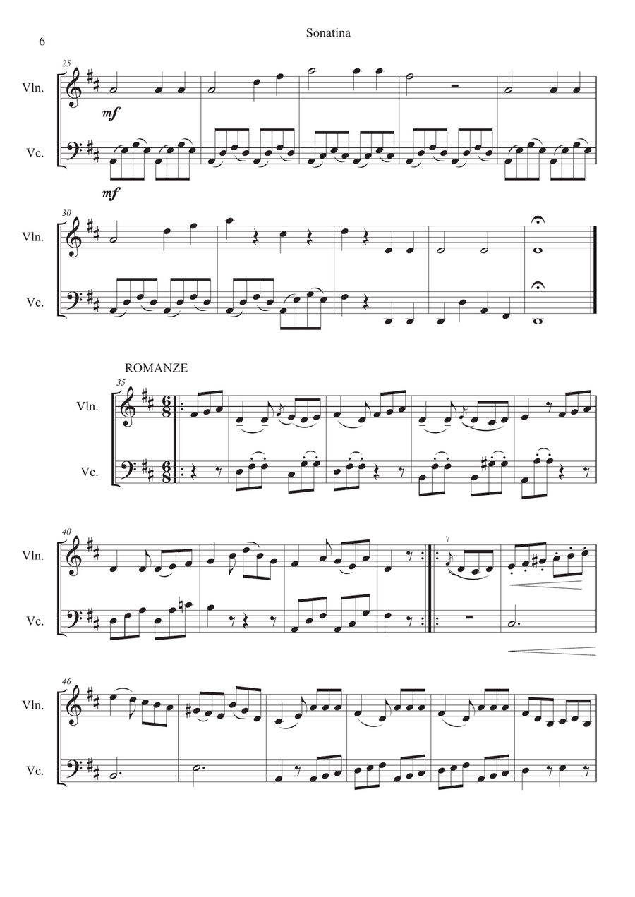 The Violin And Cello Duet Book - 21 Traditional and Classical Melodies for String Duet String Duet scores gallery preview page 6