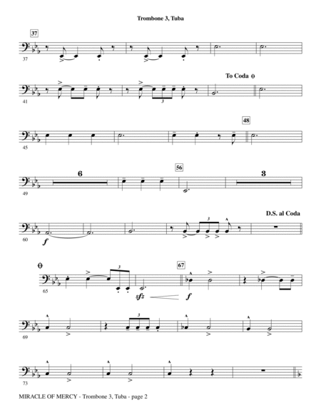Miracle of Mercy - Trombone 3/Tuba