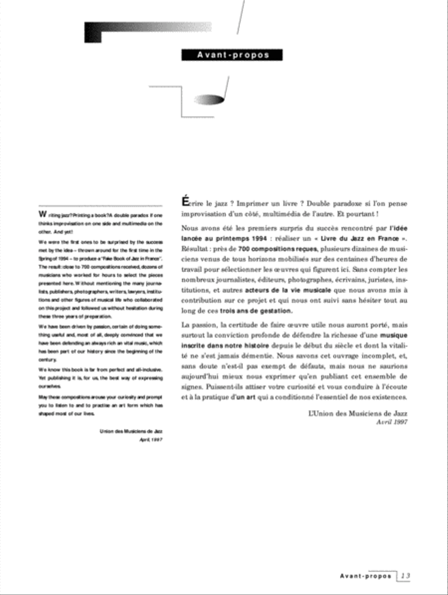Livre du Jazz en France Score scores gallery preview page 2