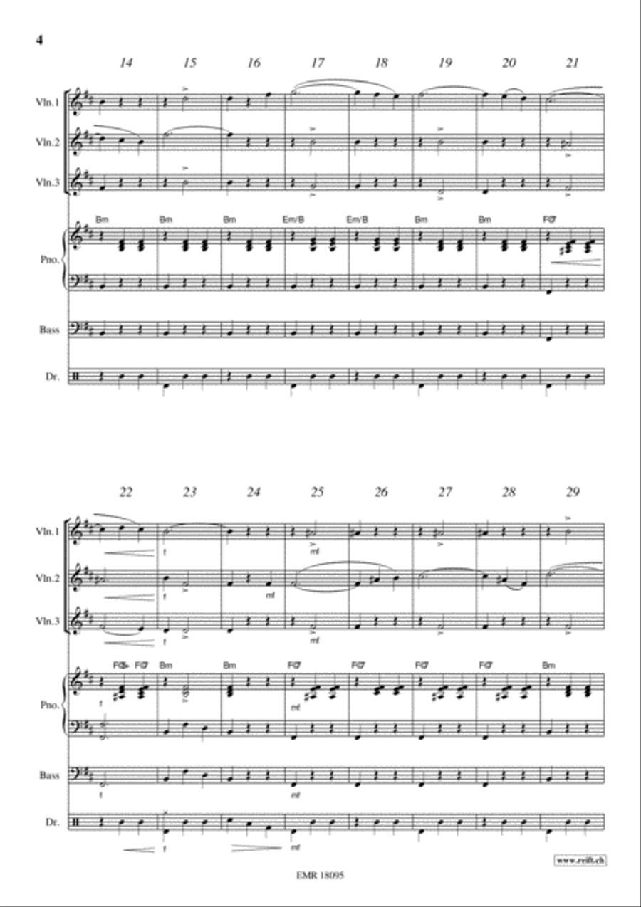 Donauwellen Violin scores gallery preview page 4