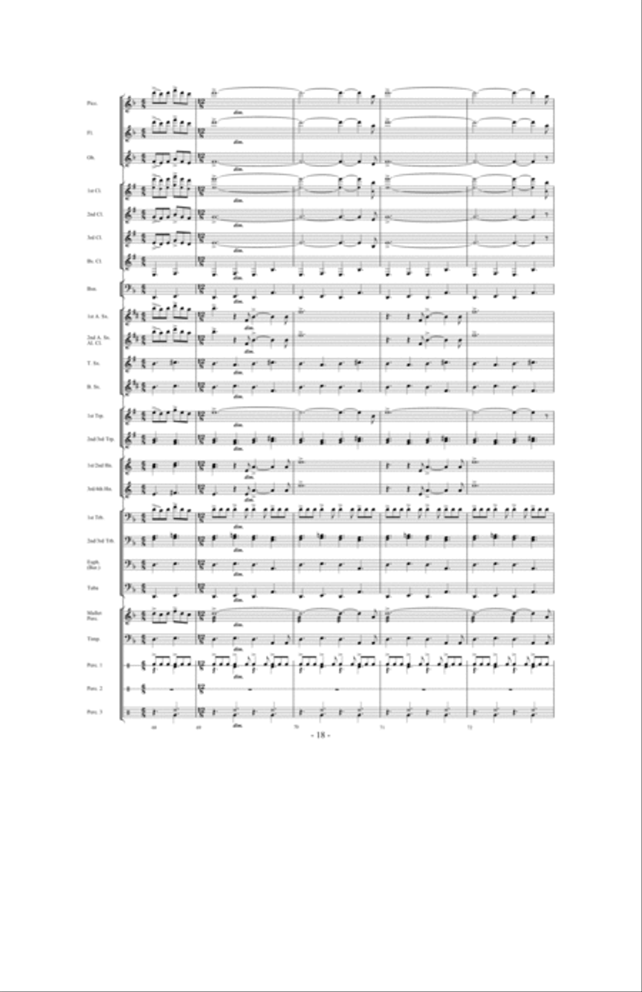 When The Tears Fell Concert Band scores gallery preview page 17