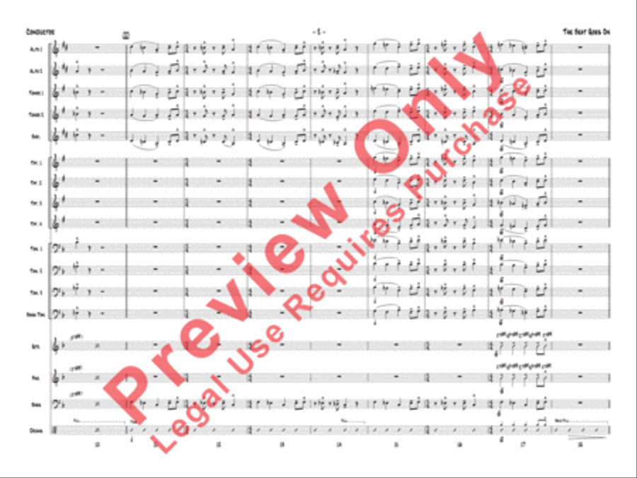 The Beat Goes On Jazz Ensemble scores gallery preview page 5