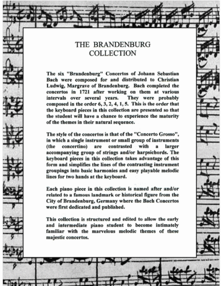 The Brandenburg Piano Solo Collection - 5. Holy Trinity on the Havel image number null