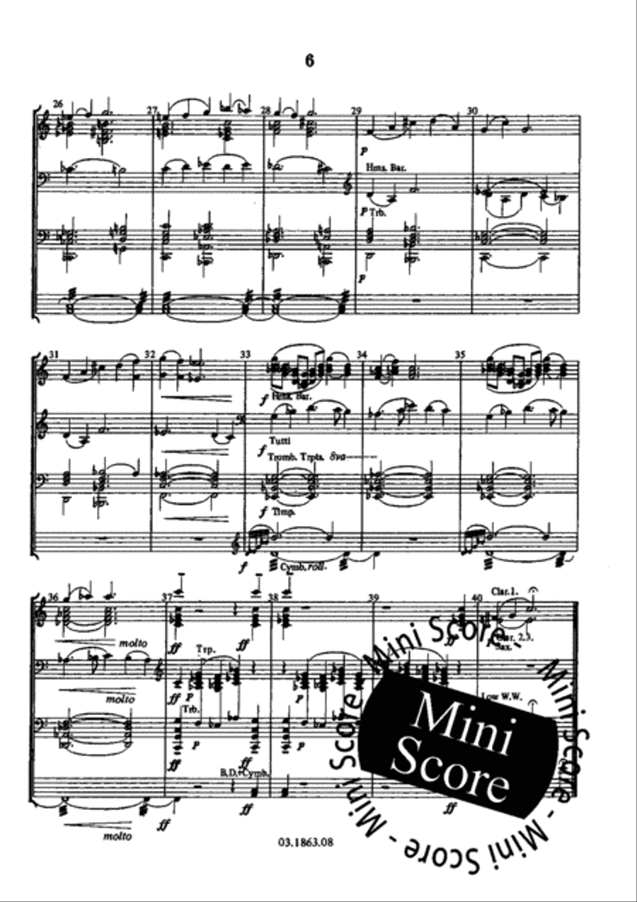 Four Characters Four Characters Concert Band scores gallery preview page 12