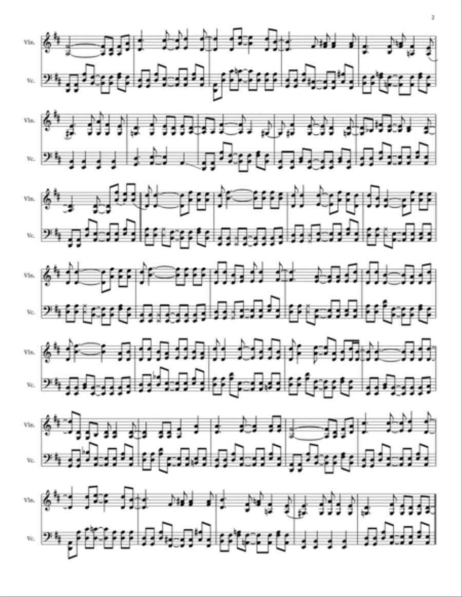 Everything Everything String Duet scores gallery preview page 2