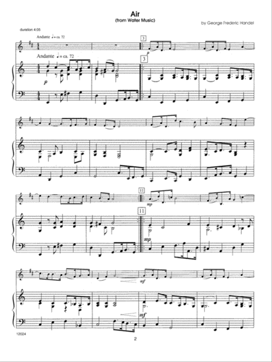 Wedding Masterworks - Trumpet book & MP3's B-Flat Trumpet scores gallery preview page 2