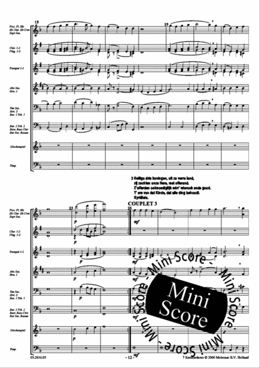 7 Kerstliederen Men's Choir scores gallery preview page 13