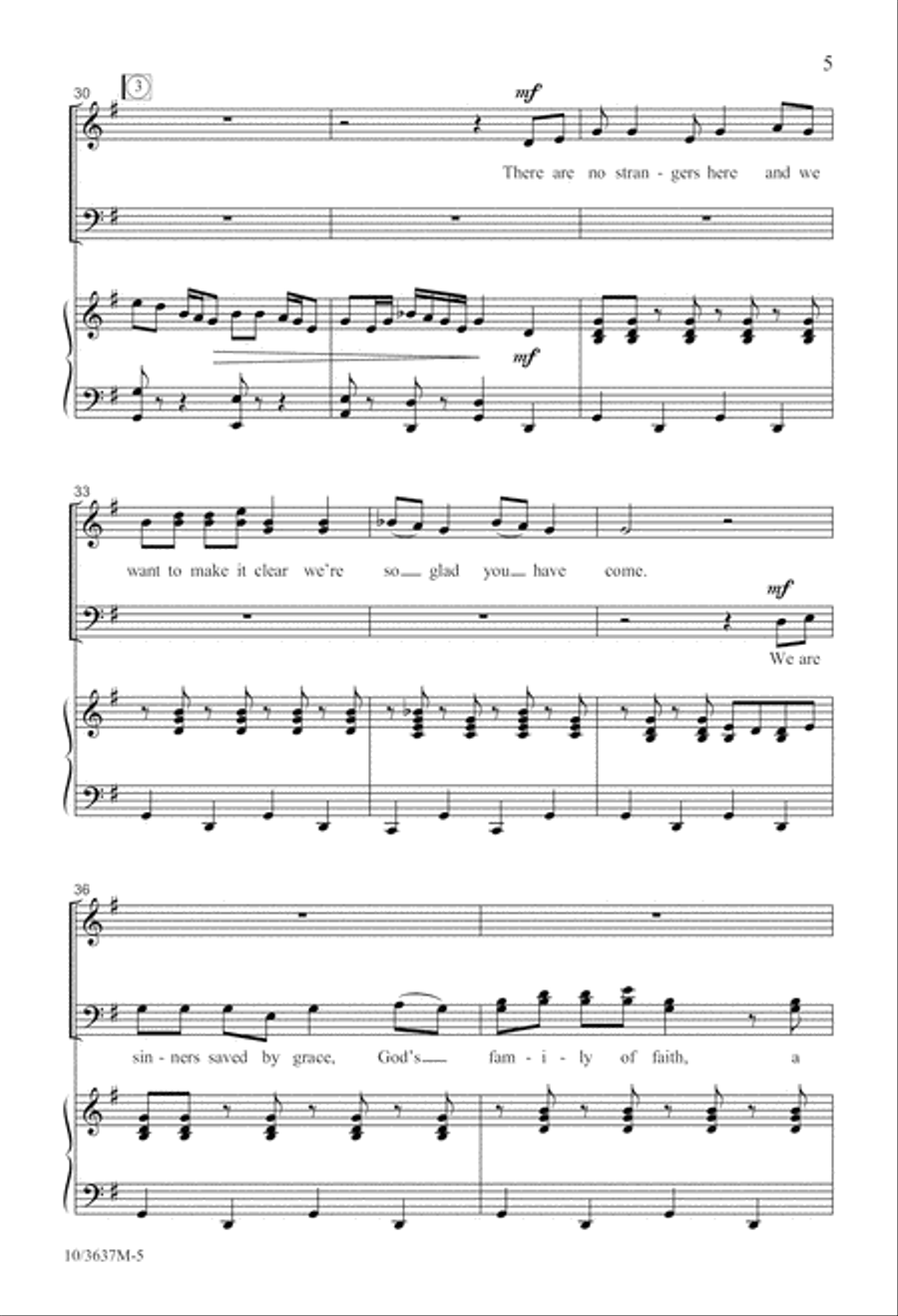 Thank You for Coming Thank You for Coming 4-Part scores gallery preview page 6