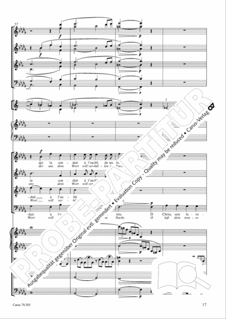 Cantique de Jean Racine (Lobgesang des Jean Racine) 4-Part scores gallery preview page 18