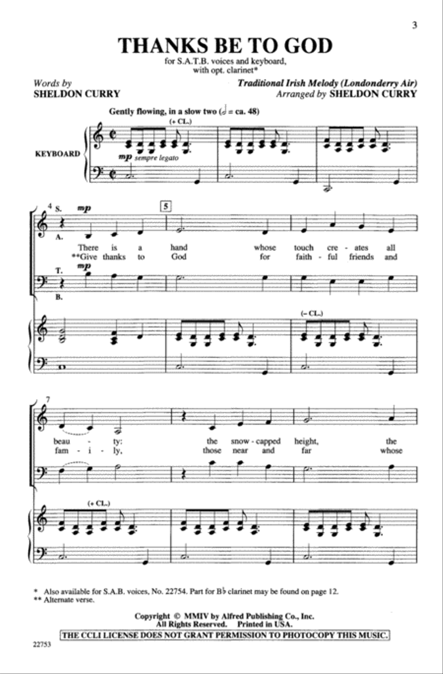 Thanks Be to God 4-Part scores gallery preview page 2