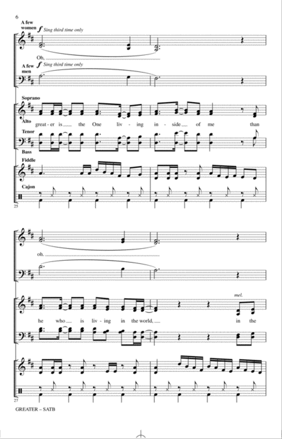 Greater Greater 4-Part scores gallery preview page 5