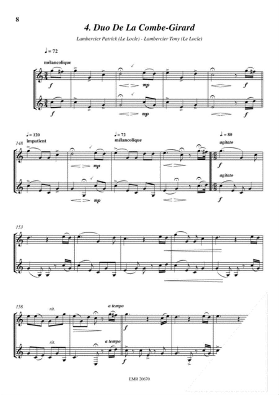 11 Duos Alphorn scores gallery preview page 6
