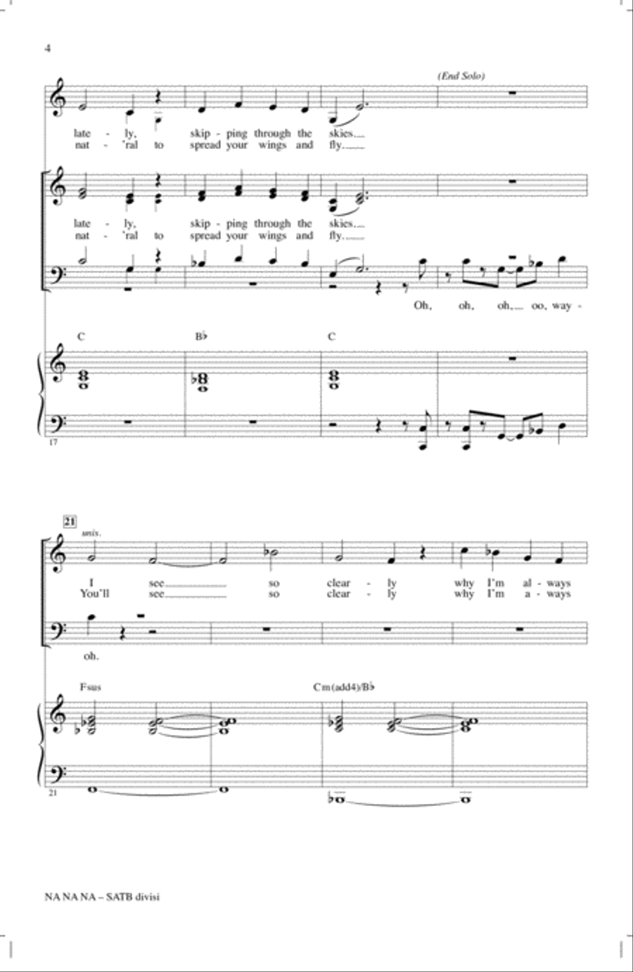 Na Na Na 4-Part scores gallery preview page 3