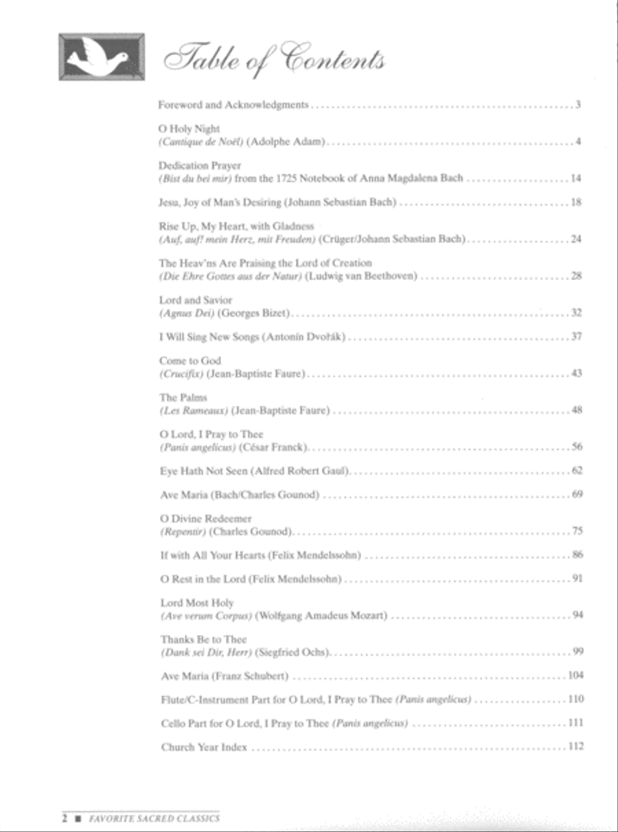 Favorite Sacred Classics for Solo Singers - Book/CD (Medium High) High Voice scores gallery preview page 2