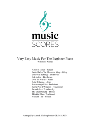 Book cover for Very Easy Music for theBeginner - Piano