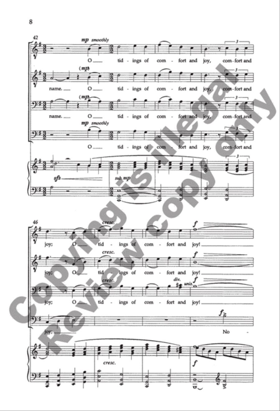 A Christmas Garland A Christmas Garland TTBB scores gallery preview page 8