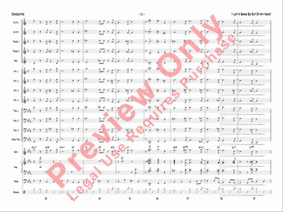 I Let a Song Go Out of My Heart Jazz Ensemble scores gallery preview page 14