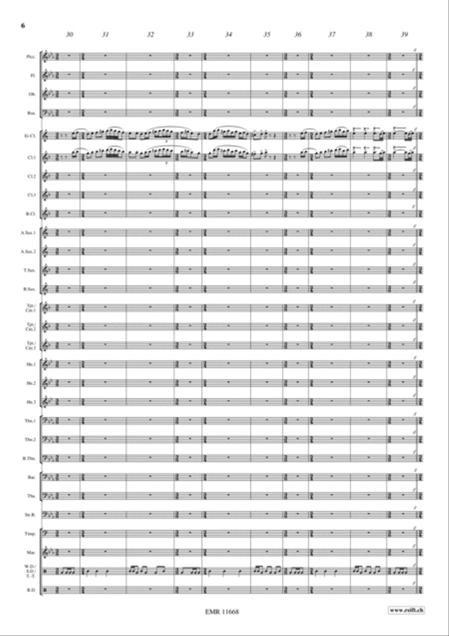 War Dance War Dance Concert Band scores gallery preview page 7