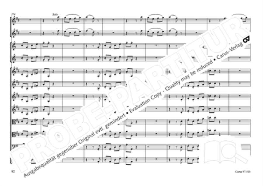 Concertone in D major Horn scores gallery preview page 93