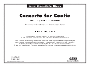 Concerto for Cootie: Score