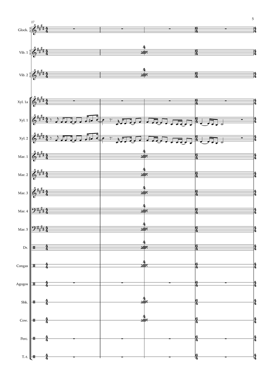 Africa Percussion Ensemble scores gallery preview page 5