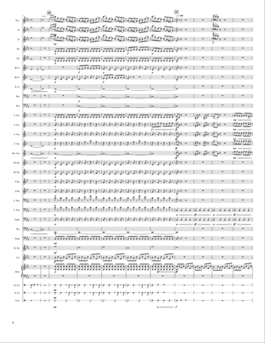March Of the Forest March Of the Forest Concert Band scores gallery preview page 4