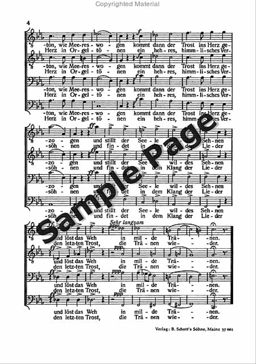 Bruckner Trosterin Musik(1877) Ttbb.chor TTBB scores gallery preview page 5