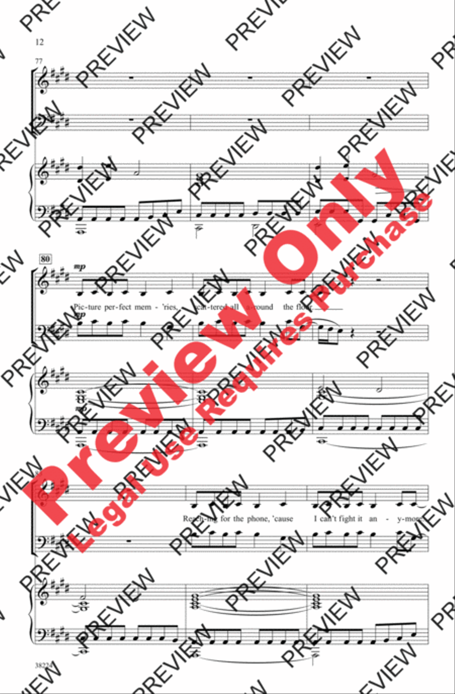 I Run to You: The Hits of Lady Antebellum 3-Part scores gallery preview page 12