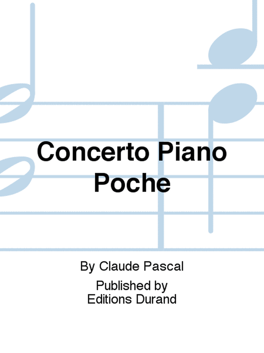 Concerto Piano Poche