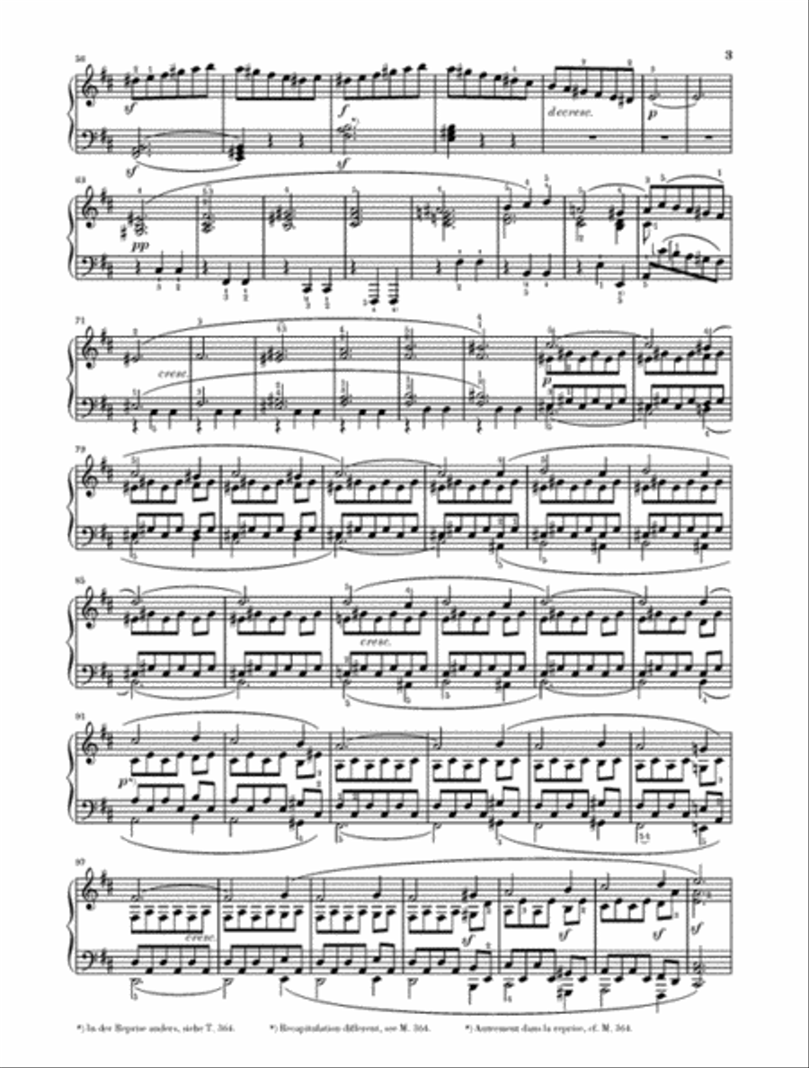 Piano Sonata No. 15 in D Major, Op. 28 (Pastoral) Piano Solo scores gallery preview page 3