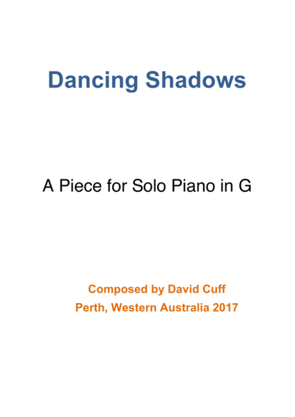 Dancing Shadows for Pianoforte in G image number null