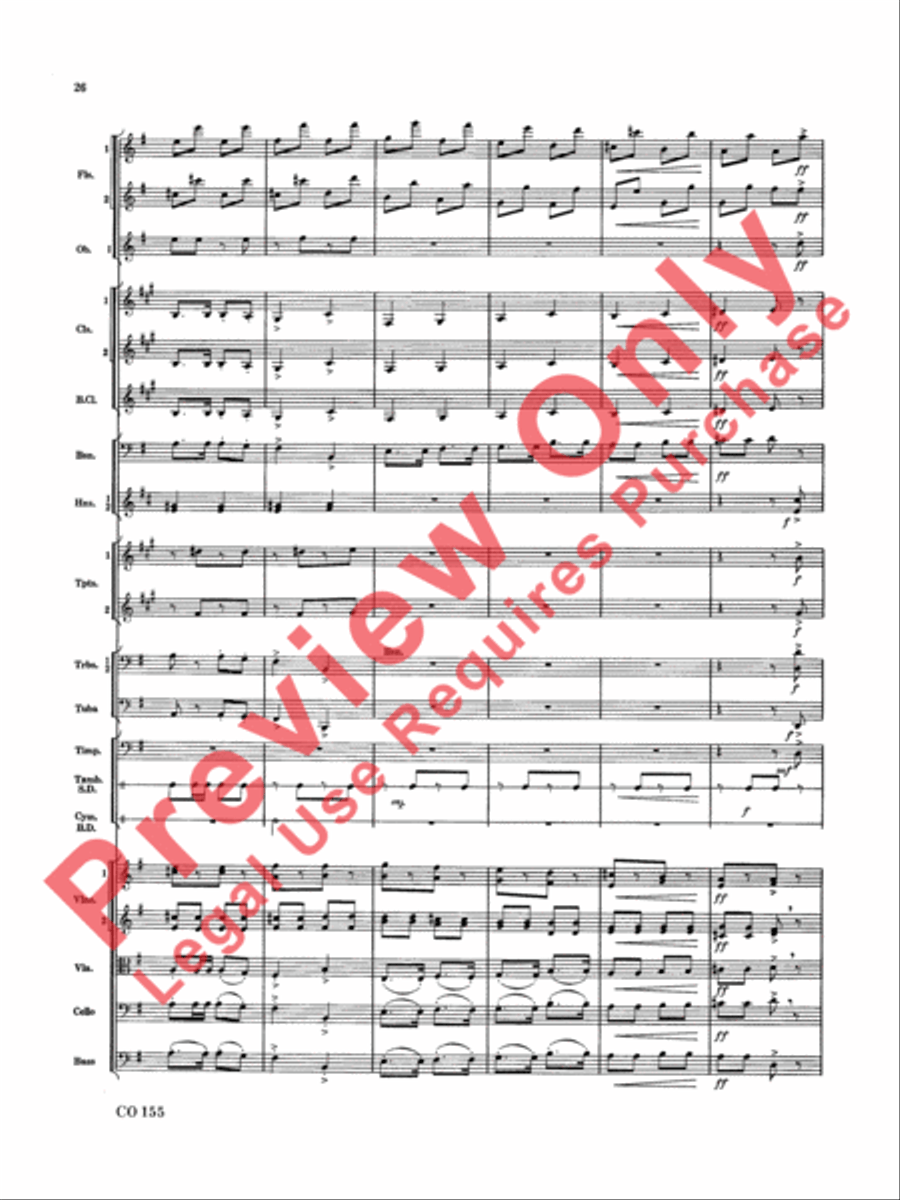 Nutcracker Ballet, Set II (March of the Nutcracker and Trepak) Full Orchestra scores gallery preview page 27
