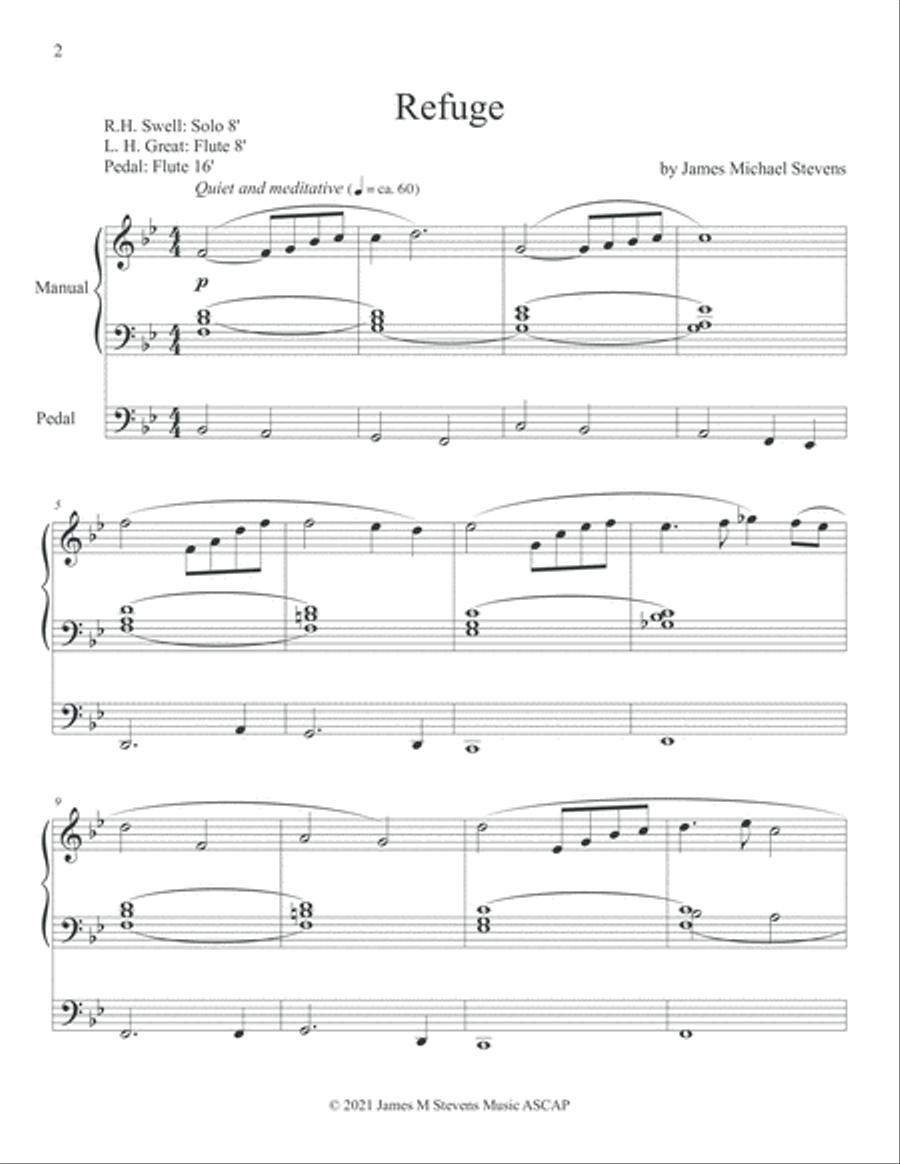 Refuge Organ Solo scores gallery preview page 2