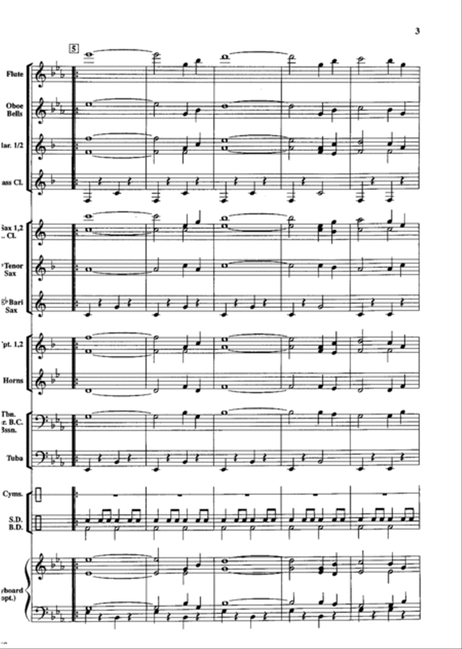 Land of the Free Concert Band scores gallery preview page 4