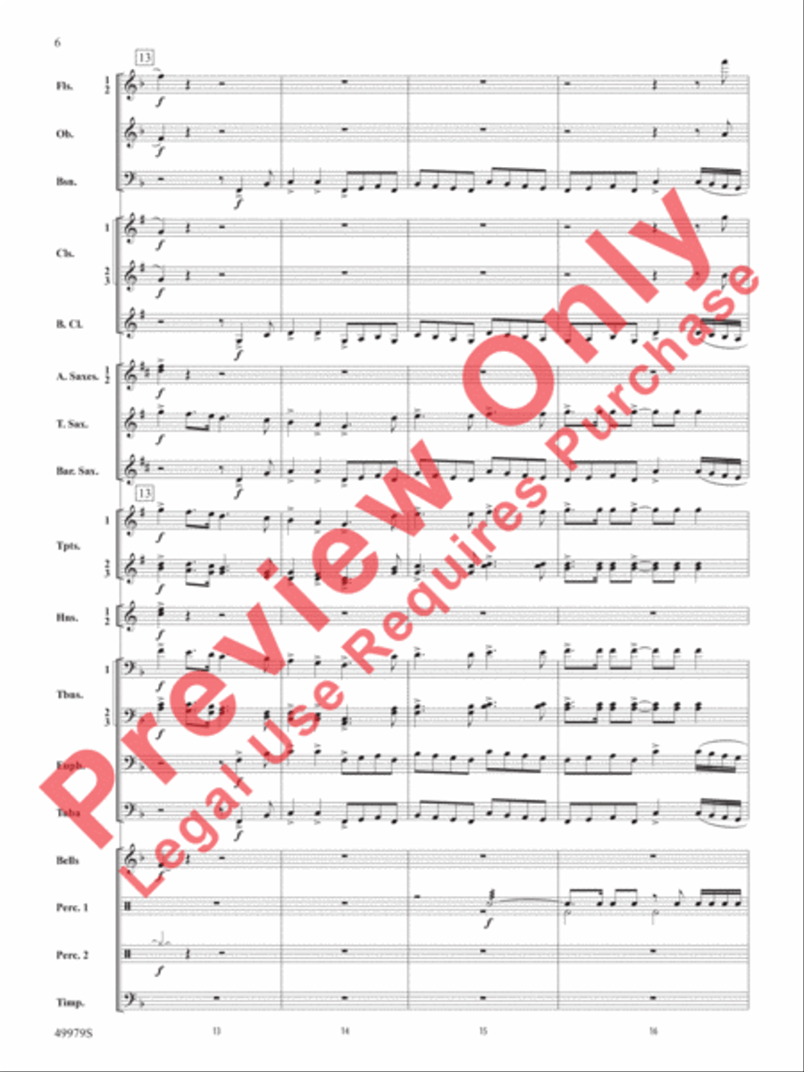 Christmas Is Here! Concert Band scores gallery preview page 7
